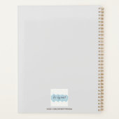 Farbenfrohe Owl Wasserfarbenmalerei Planer (Rückseite)