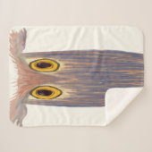 Farbenfrohe Owl Wasserfarbenmalerei Sherpadecke (Vorderseite (Horizontal))