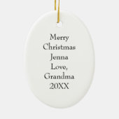 Farbenfrohe Ozean Sonnenuntergang und Leuchtturm P Keramik Ornament (Hinten)