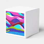 Farbenfrohe Ozeanberge Geschenkschachtel (Rückseite)