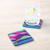 Farbenfrohe Ozeanberge Getränkeuntersetzer (Rechte Seite)