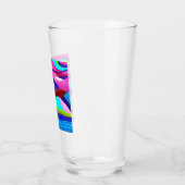 Farbenfrohe Ozeanberge Glas (Links)