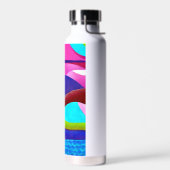 Farbenfrohe Ozeanberge Trinkflasche (Links)