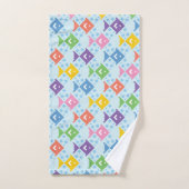 Farbenfrohe Ozeanfische Badhandtuch Set (Handtuch)