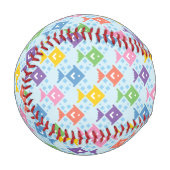 Farbenfrohe Ozeanfische Baseball (Vorderseite Links)