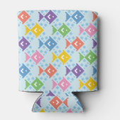 Farbenfrohe Ozeanfische Dosenkühler (Rückseite)