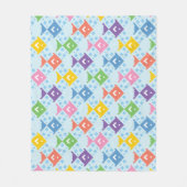 Farbenfrohe Ozeanfische Fleecedecke (Vorderseite)