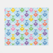 Farbenfrohe Ozeanfische Fleecedecke (Vorderseite (Horizontal))