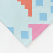 Farbenfrohe Ozeanfische Fleecedecke (Ecke)