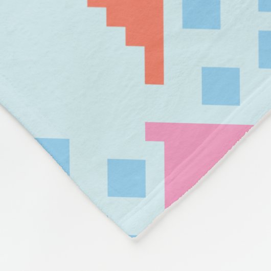 Farbenfrohe Ozeanfische Fleecedecke (Ecke)