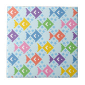 Farbenfrohe Ozeanfische Fliese (Vorderseite)