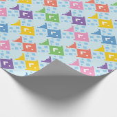 Farbenfrohe Ozeanfische Geschenkpapier (Ecke)