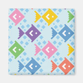 Farbenfrohe Ozeanfische Magnet (Vorne)