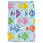 Farbenfrohe Ozeanfische Mittlere Geschenktüte (Rückseite)