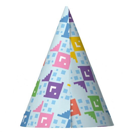 Farbenfrohe Ozeanfische Partyhütchen (Rückseite)