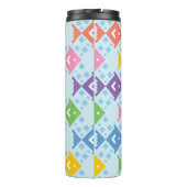 Farbenfrohe Ozeanfische Thermosbecher (Rückseite)