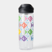 Farbenfrohe Ozeanfische Trinkflasche (Rückseite)