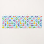 Farbenfrohe Ozeanfische Yogamatte (Rückseite (Horizontal))