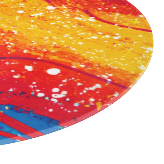 Farbenfrohe Ozeanwellen Muster. Jetzt kaufen Schneidebrett (Ecke)