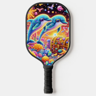 Farbenfrohe Paddel Pickleball Schläger