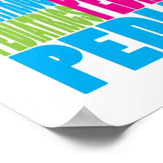 Farbenfrohe Pädiatrie Poster (Ecke)