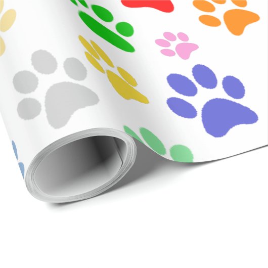 Farbenfrohe Pads Druckmuster Geschenkpapier (Rolleneckpunkt)