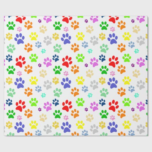 Farbenfrohe Pads Druckmuster Geschenkpapier (Flach)