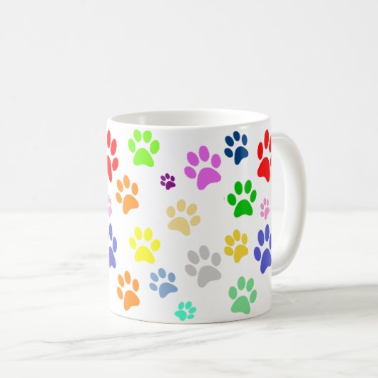 Farbenfrohe Pads Druckmuster Kaffeetasse (VorderseiteRechts)