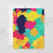 Farbenfrohe Paint Fiesta Gracias Vielen Dank Foto Einladung (Rückseite)