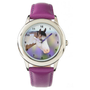 Farbenfrohe Paint Horse Kids Watch Armbanduhr