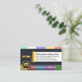 Farbenfrohe Paint Shades Painter Visitenkarte (Stehend Vorderseite)