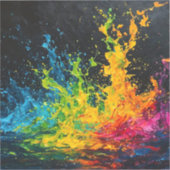 Farbenfrohe Paint Splash Aufkleber (Vorderseite)