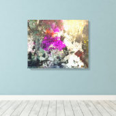Farbenfrohe Paint Splash Coole Leinwand (Insitu (Holzboden))