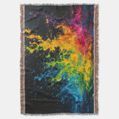 Farbenfrohe Paint Splash Decke (Vorderseite Vertikal)