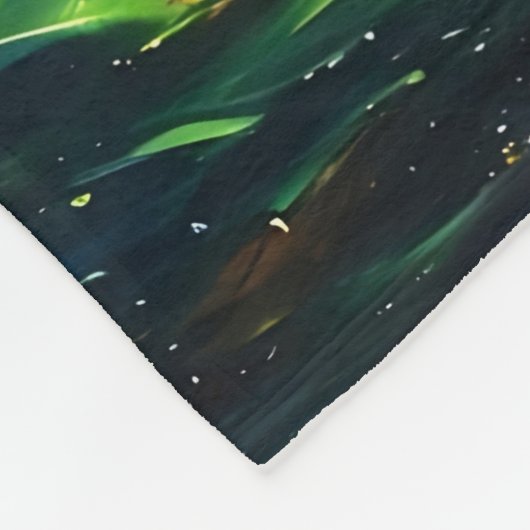 Farbenfrohe Paint Splash Fleecedecke (Ecke)