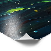 Farbenfrohe Paint Splash Fotodruck (Ecke)