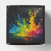 Farbenfrohe Paint Splash Geschenkschachtel (Oben)