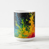Farbenfrohe Paint Splash Kaffeetasse (Mittel)