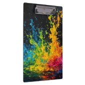 Farbenfrohe Paint Splash Klemmbrett (Rechts)