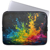 Farbenfrohe Paint Splash Laptopschutzhülle (Vorderseite)