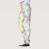 Farbenfrohe Paint Splash Leggings (Links)