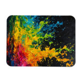 Farbenfrohe Paint Splash Magnet (Horizontal)