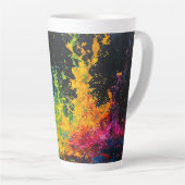 Farbenfrohe Paint Splash Milchtasse (Rechte Ecke)