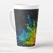 Farbenfrohe Paint Splash Milchtasse (Linke Ecke)