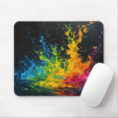 Farbenfrohe Paint Splash Mousepad (Mit Mouse)