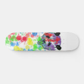 Farbenfrohe Paint Splash Panda Skateboard (Horizontal)
