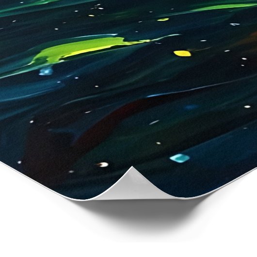 Farbenfrohe Paint Splash Poster (Ecke)