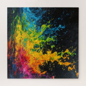 Farbenfrohe Paint Splash Puzzle (Horizontal)