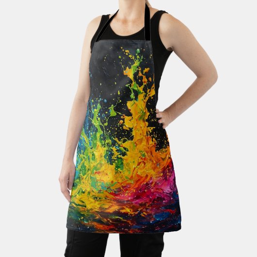 Farbenfrohe Paint Splash Schürze (InSitu)