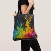 Farbenfrohe Paint Splash Tasche (Von Nahem)
